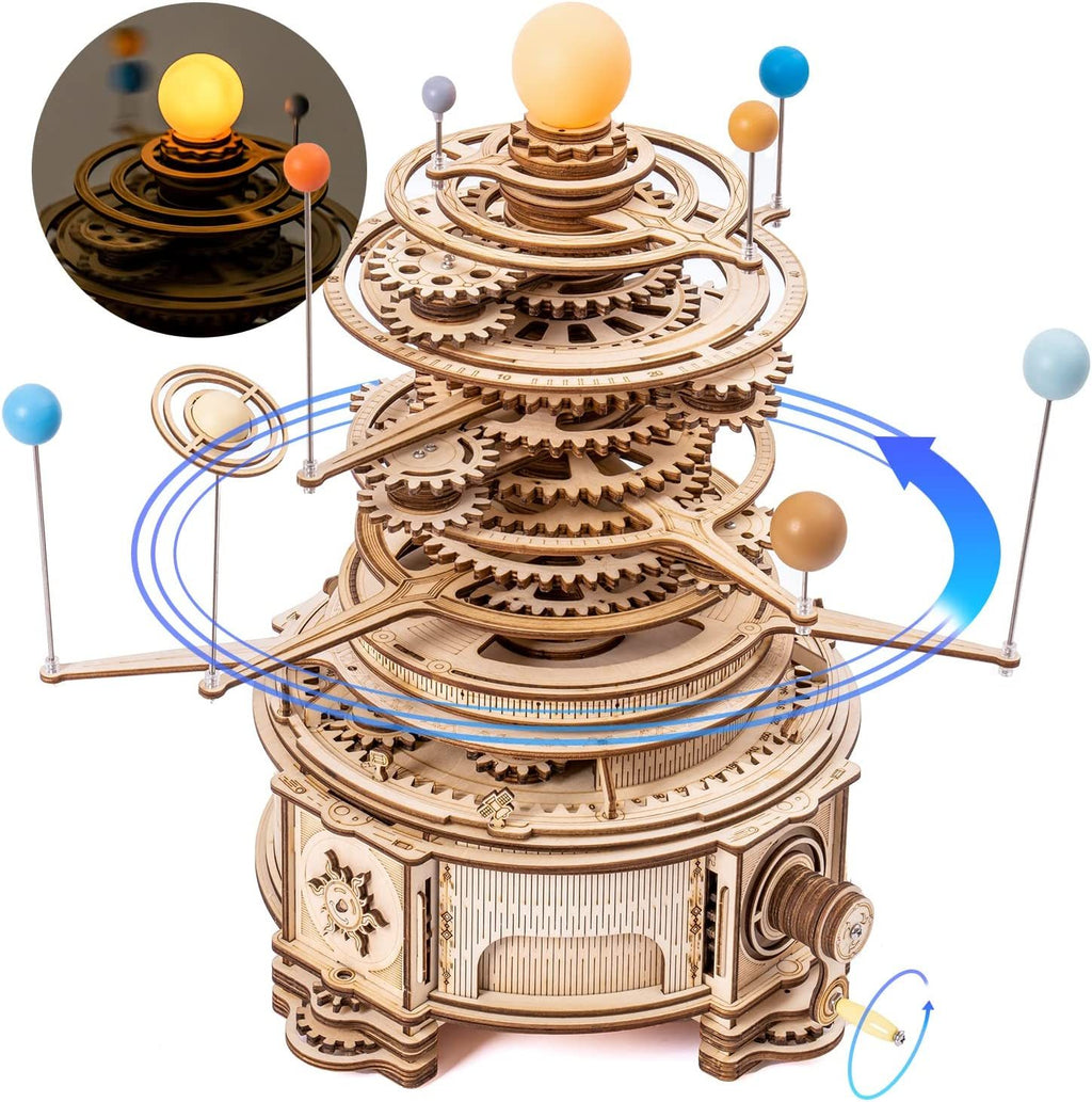 Planetario Mecánico 3D de Madera – Puzzle Educativo Robotime