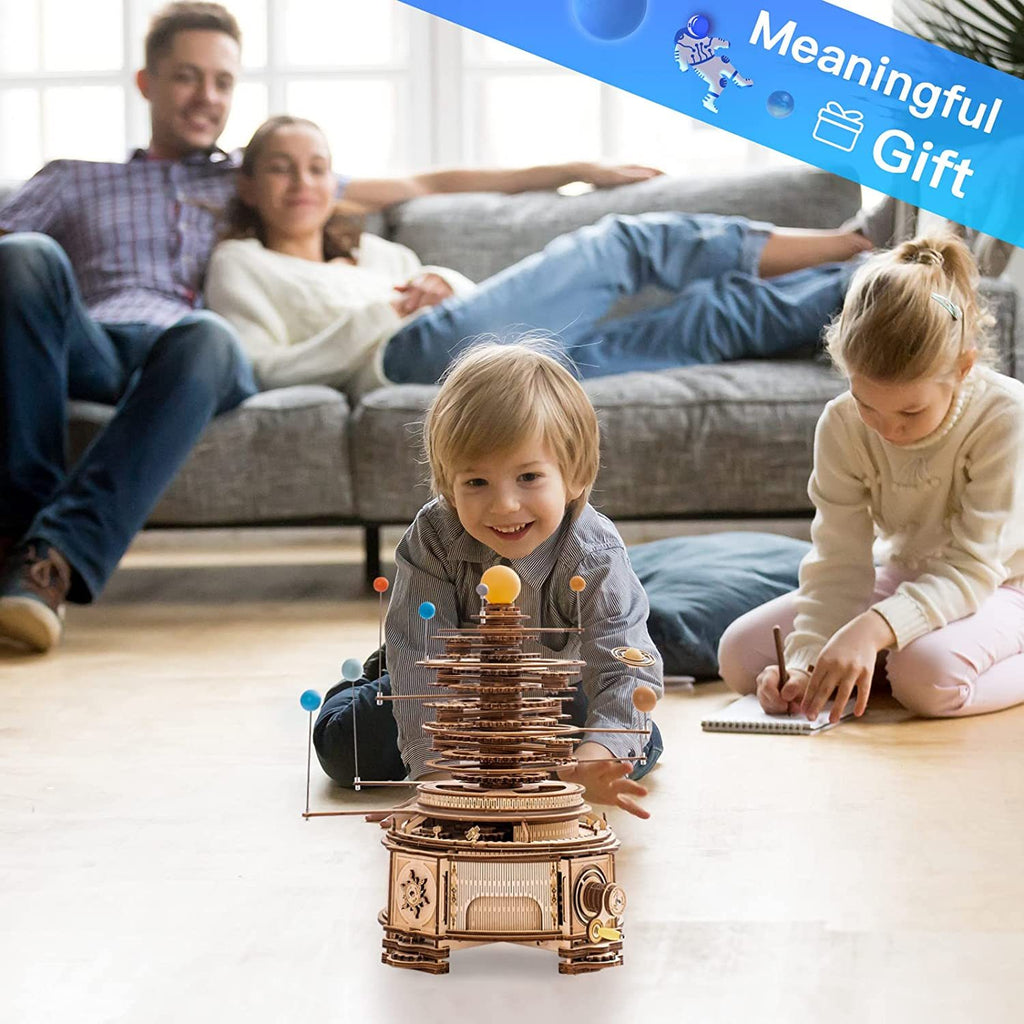 Planetario Mecánico 3D de Madera – Puzzle Educativo Robotime